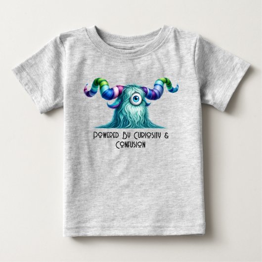 大きな目がチャームポイントの怪物、クライド ベビーTシャツ (正面)