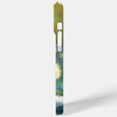 大きな目が岩に立つかわいいフワフワの雛 Case-Mate iPhoneケース (裏面 / 左)