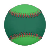大きな目でグリーンボール顔野球 野球ボール (裏面)