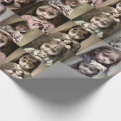 大きな目と不気味な小さな女の子 ラッピングペーパー (角)