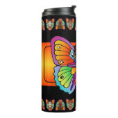 大きな目と蝶の翼 タンブラー (回転左)