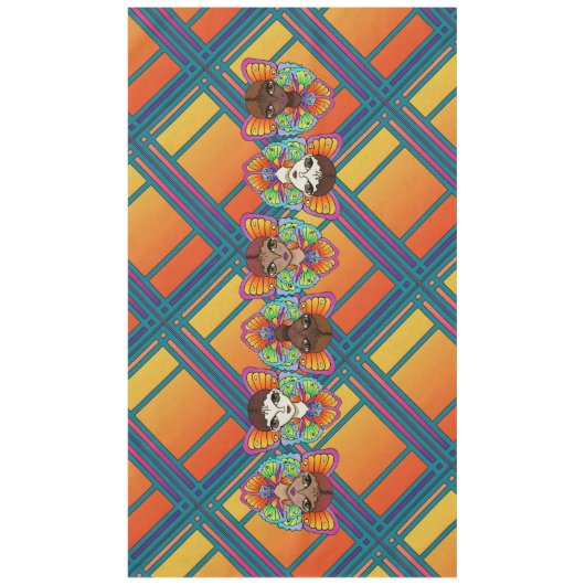 大きな目と蝶の翼 テーブルクロス (正面)