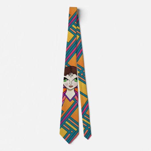 大きな目と蝶 ネクタイ (正面)