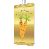 大きな目と行くスマイルを持つ漫画のニンジン カーエアーフレッシュナー (左)