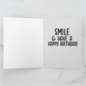 大きな目のかわいい子猫誕生日 カード (内部)