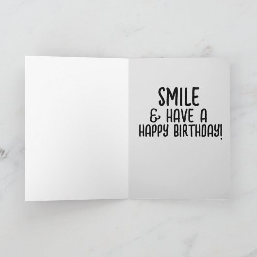 大きな目のかわいい子猫誕生日 カード (内部)