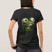大きな目のキャラクターフロッグ Tシャツ (裏面)