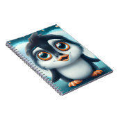 大きな目のノートブックPCでかわいいペンギン ノートブック (右側)