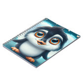 大きな目のノートブックPCでかわいいペンギン ノートブック (左側)