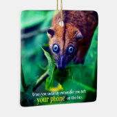 大きな目のポッサム セラミックオーナメント (右)