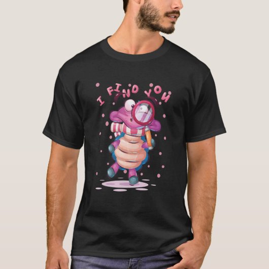大きな目のワニがあなたを見つける Tシャツ (正面)