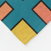 大きな目の女の子 フリースブランケット (角)