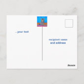 大きな目の子供の誕生日ポストのかわいい子猫 ポストカード (裏面)