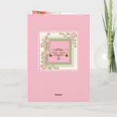 大きな目の少女 - 感動的な誕生日カード カード (裏面)