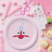 大きな目の漫画イラストレーション ペーパープレート (パーティー)