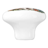 大きな目の灰色のオオカミ セラミックノブ (側面)