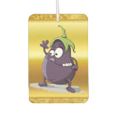 大きな目の緑の髪の漫画ナス2 カーエアーフレッシュナー (正面)