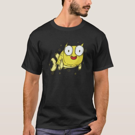 大きな目をしたウシゴロシ 海または水族館 Tシャツ (正面)