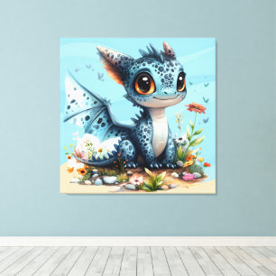 大きな目をしたドラゴン  キャンバスプリント