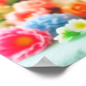 大きな目をしたフワフワの犬 | うれしそうなペットのイメージ ポスター (角)