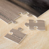 大きな目をした可愛いアメリカンショートヘアの子猫 ジグソーパズル (側面)