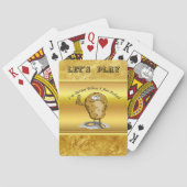 大きな目をした漫画のキャラクターポテト3 トランプ (裏面)