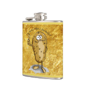 大きな目をした漫画のキャラクターポテト3 フラスク (左)