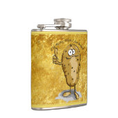 大きな目をした漫画のキャラクターポテト3 フラスク (右)