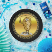 大きな目をした漫画のキャラクターポテト3 ペーパープレート (パーティー)