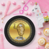 大きな目をした漫画のキャラクターポテト3 ペーパープレート (パーティー)