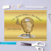 大きな目をした漫画のキャラクターポテト3 薄葉紙 (クラフト)