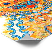 大きな目をした猫、ルイ・ワイン ポスター (角)