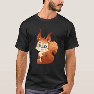 大きな目をした甘いリス Tシャツ