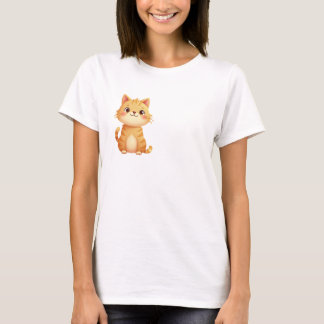 大きな目をした甘い猫 – かわいい&居心地の良いTシャツデシ Tシャツ