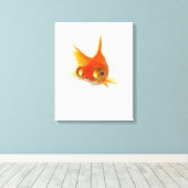 大きな目をした金魚 キャンバスプリント (インサイチュ (ウッドフロア))