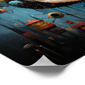 大きな目を持つ女の子ハロウィーン ポスター (角)