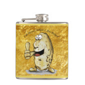 大きな目を持つ漫画のキャラクターポテト1 フラスク (正面)