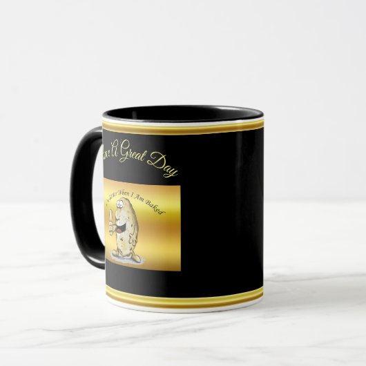 大きな目を持つ漫画のキャラクターポテト1 マグカップ (正面左)