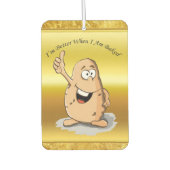 大きな目を持つ漫画のキャラクターポテト2 カーエアーフレッシュナー (正面)