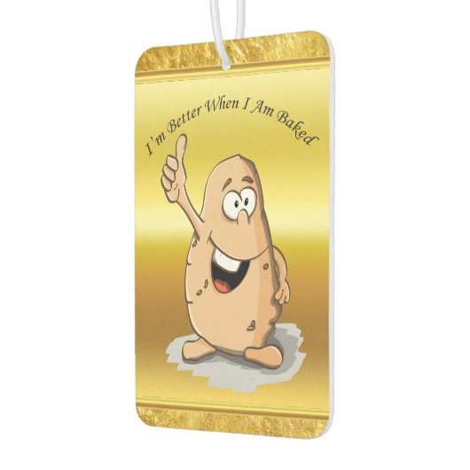 大きな目を持つ漫画のキャラクターポテト2 カーエアーフレッシュナー (左)