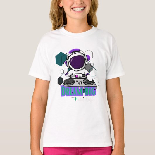大きな目標を高く夢見る Tシャツ (正面)