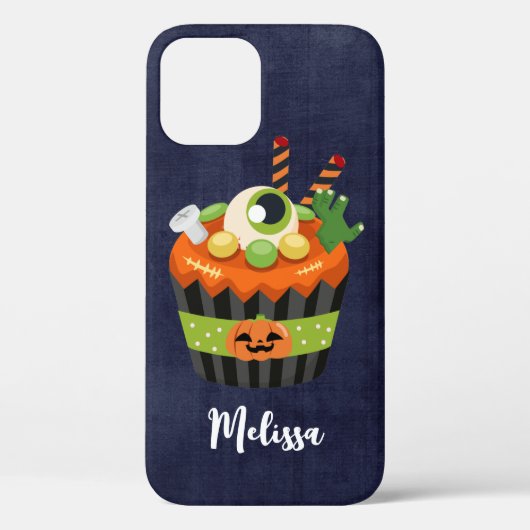 大きな目玉のハロウィンカップケーキ Case-Mate iPhoneケース (裏面)