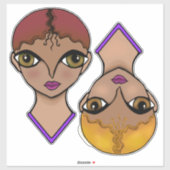 大きな目 シール (シート)