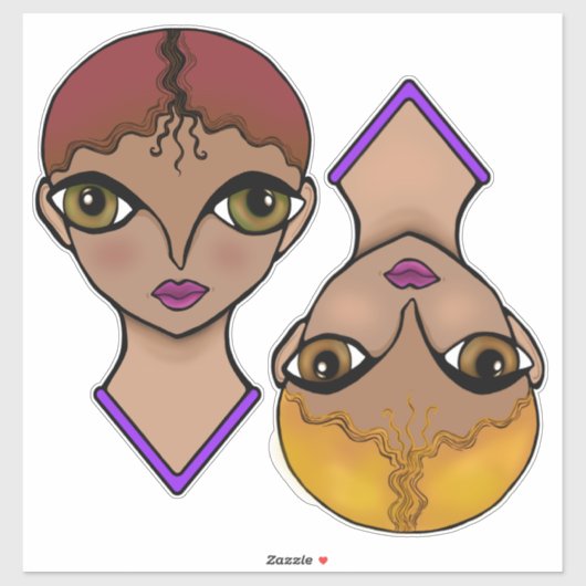 大きな目 シール (シート)