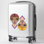 大きな目 シール (スーツケース)