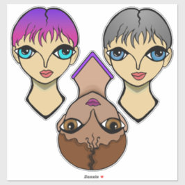 大きな目 シール