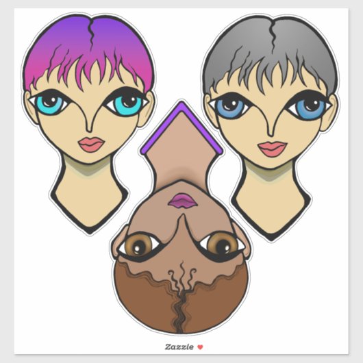 大きな目 シール (シート)