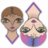 大きな目 シール (正面)