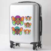 大きな目 シール (スーツケース)