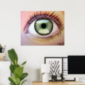 大きな目 ポスター (ホームオフィス)